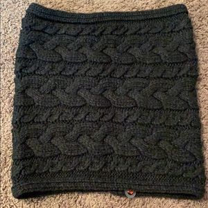 Warm cable knit infinity scarf gap nwt gray